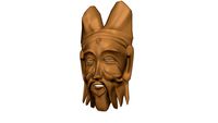 Wooden Mask: Old Wise Man