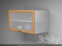 The doors are hinged to the kitchen with kitchenware