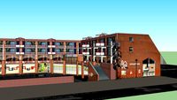 Ermelo - Apartementengebouw aan de Burg. Langmanstraat