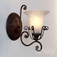Sconce Kichler, Cottage Grove Collection Wall Sconce 1Lt 6857CZ (Carre Bronze)