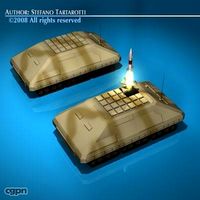 Missile tank3d model