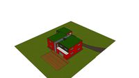 maison cube toiture végétalisée