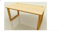 Eco-friendly Desk - Bamboo Collection Workstation Office Table - Model: Square Leg- Size: Medium