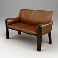 Photorealistic Upholstered Bench3d model