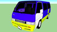 A badly used Nissan Urvan