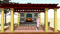 Pergola with Fireplace