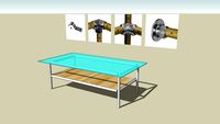 glass top coffee table