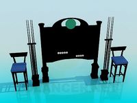 3D Model Stand Billiards
