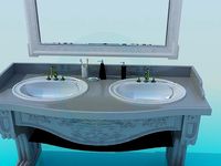 3D Model Antique washstand