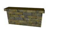 24”H Weston Stone Seatwall - Straight