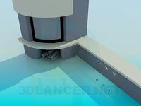 3D Model Fireplace with backlight