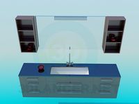 3D Model Washstand complete