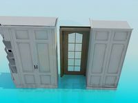 3D Model Cabinets in a set