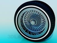 3D Model Tire and wheel