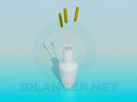 3D Model White Vase