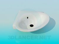 3D Model Corner washbasin