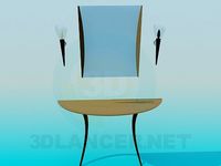 3D Model Console with mirror and sconces