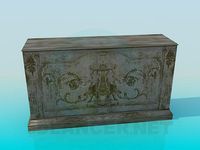 3D Model Wooden Cupboard