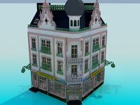 3D Model Corner building
