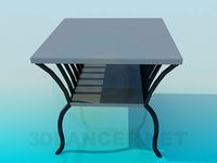 3D Model Table for newspapers