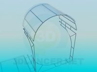 3D Model Canopy of glass