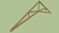 6000mm-30degree-Scissor Roof Truss