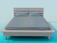 3D Model Bed with a fillet around the perimeter of the bed