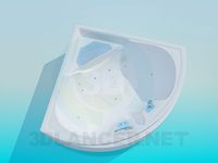 3D Model Corner bath-spa