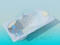 3D Model Jacuzzi with headrests