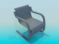 3D Model Nouveau chair