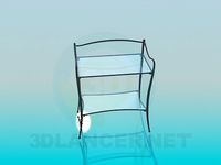 3D Model Stand with glass racks