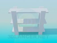 3D Model Wooden stand