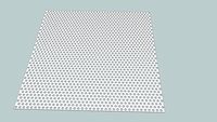 Perforated metal. 3/8' dia, 5/8' ctr, staggered, 1/16' thk, 24x24 sheet