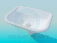 3D Model Hanging wash basin