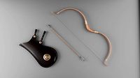 Bow with quiver and arrow
