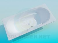 3D Model Bath with ribs