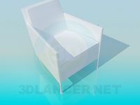 3D Model Armchair on thin legs
