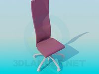 3D Model Women's chair on casters