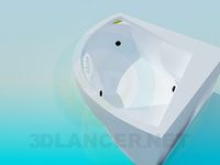 3D Model Corner bath-tub