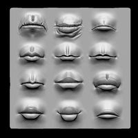Lip Set 2 VDM Brush and Highpoly