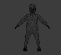 Low poly child base mesh