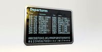 Airport departure billboard