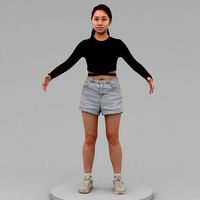 A Young Woman With A Pose