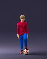Boy with soccer ball 1224