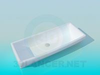 3D Model Rectangular sink
