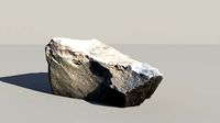 Obsidian Boulder Scanned 3d Model