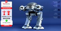 OCP ED-209 (1987) 3D Printing Model | Assembly + Action