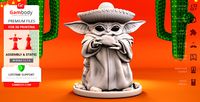 Baby Yoda - Cinco de Mayo 3D Printing Figurine | Assembly
