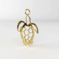 Maori turtle pendant 09 | 3D