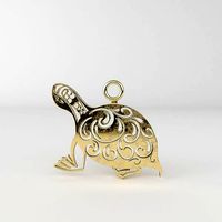 Maori turtle pendant 05 | 3D